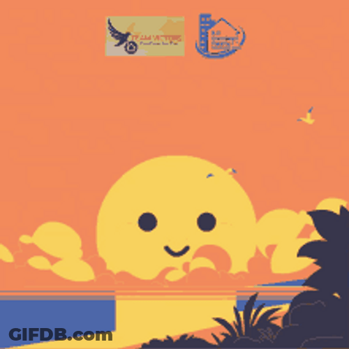 Good Morning Team Cute Sun Smiling Animation GIF