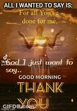 Good Morning Thank You GIF