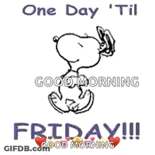 Good Morning Thursday Funny Snoopy GIF
