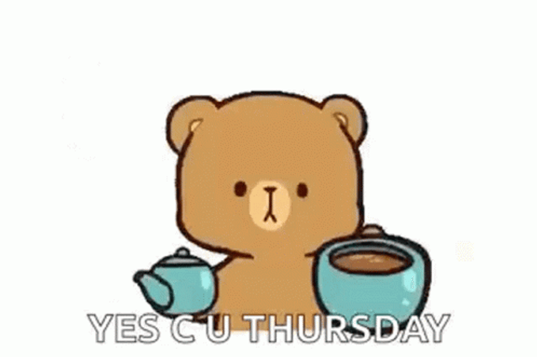 Good Morning Thursday See You Mocha Bear GIF