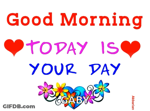 Good Morning Today Is Your Day GIF