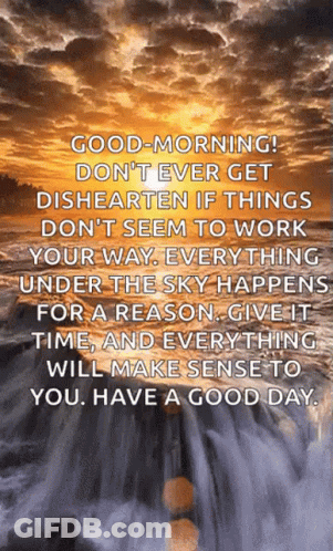 Good Morning Waterfall GIF