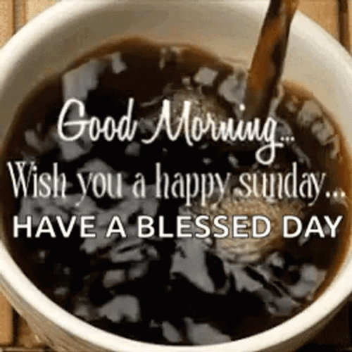 Good Morning Wish You Happy Sunday GIF