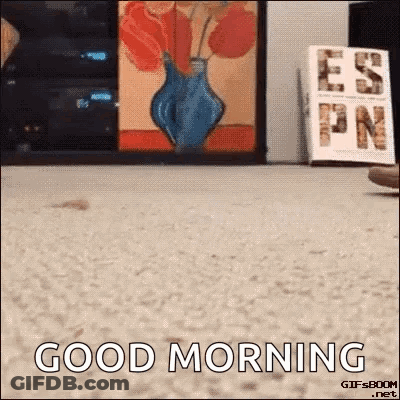 Good Morning With Painting Background GIF