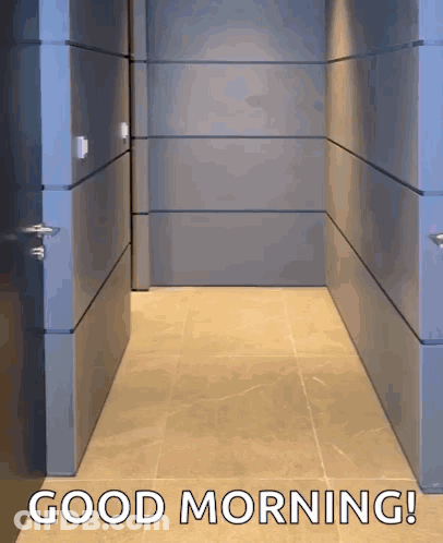 Good Morning Words On Floor GIF