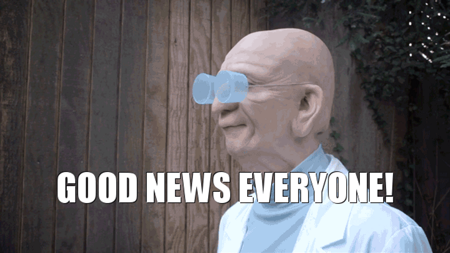 Good News Everyone Futurama Smile GIF