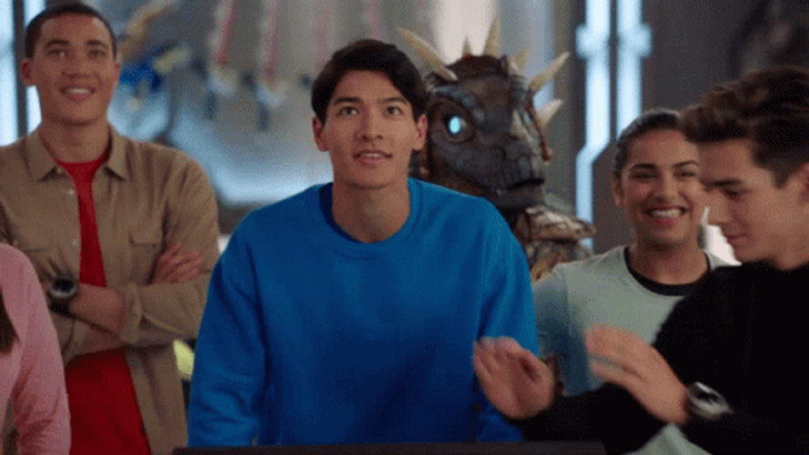 Good News Everyone Power Rangers Drum Roll GIF