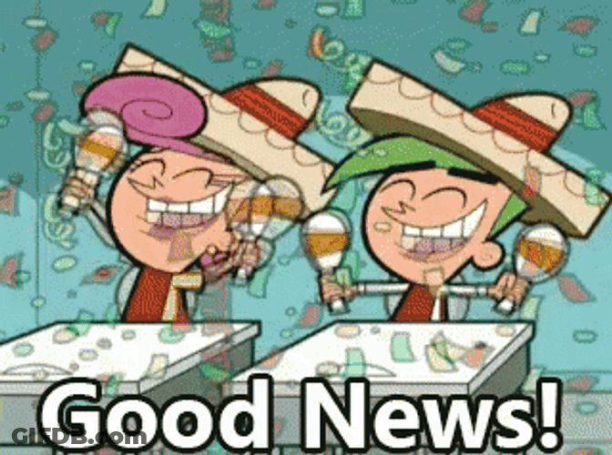 Good News Everyone Wanda Cosma Cosmo GIF