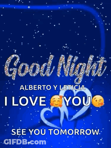 Good Night Alberto And Leticia I Love You GIF