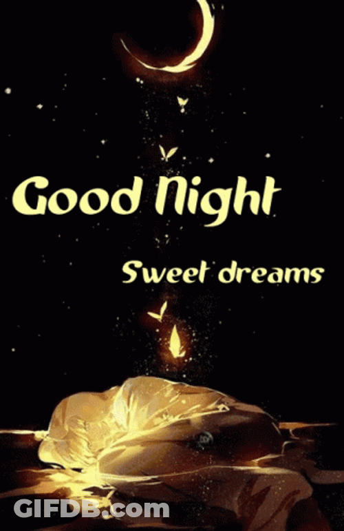 Good Night And Sweet Dreams Anime Girl Sleeping GIF