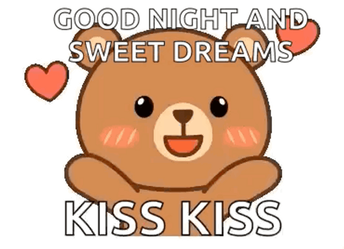 Good Night And Sweet Dreams Kiss Kiss GIF