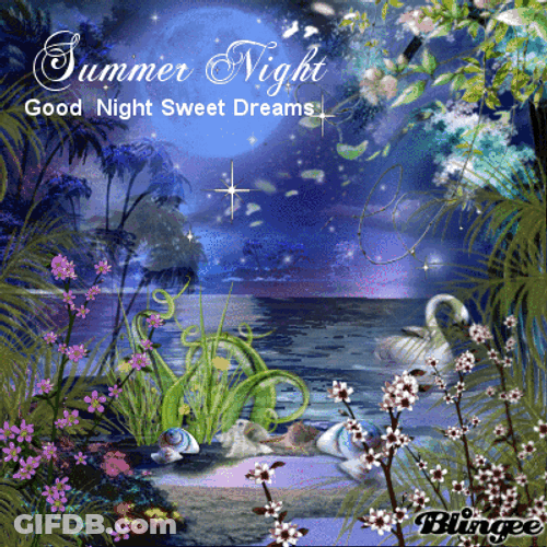 Good Night And Sweet Dreams Sparkling Summer Night GIF