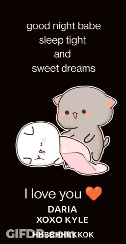 Good Night Babe Sleep Tight Sweet Dreams Poster GIF
