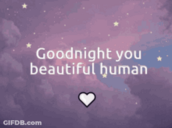 Good Night Beautiful Stars In The Pastel Sky GIF