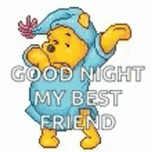 Good Night Best Friend Pooh GIF