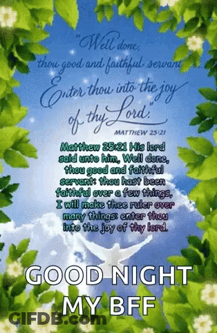 Good Night Bible Verse GIF
