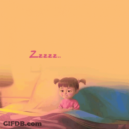 Good Night Cute Sleepy Agnes Despicable Me Movie GIF