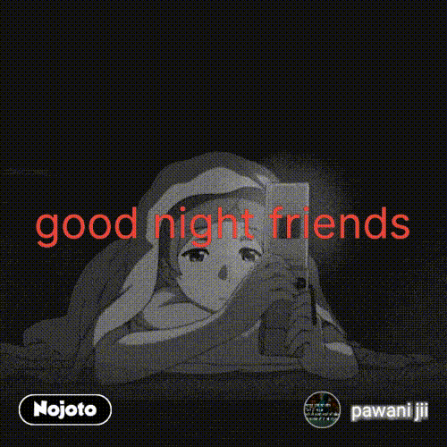 Good Night Friends Lights Out Animation GIF