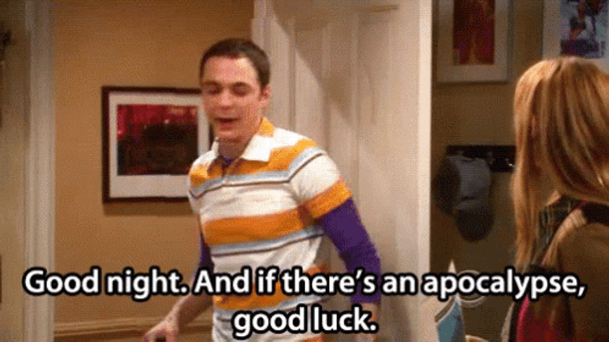 Good Night Funny Sheldon Cooper GIF