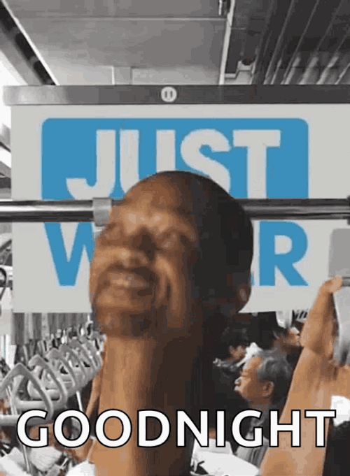 Good Night Funny Will Smith Head GIF