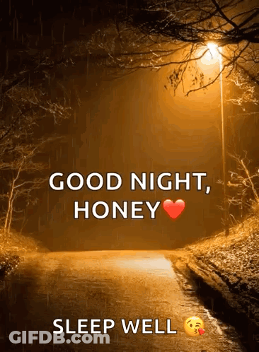 Good Night Honey Sleep Well Poster GIF