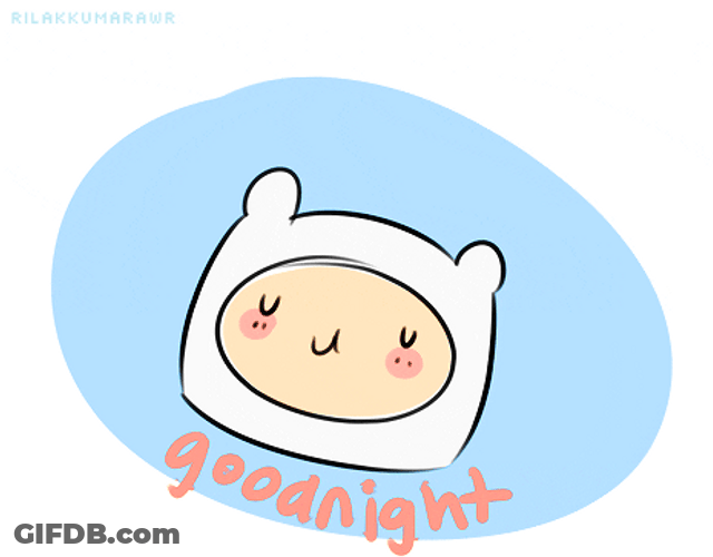 Good Night I Love You Adventure Time GIF