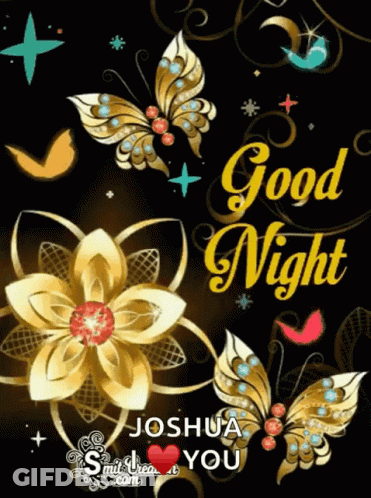 Good Night Joshua Card GIF