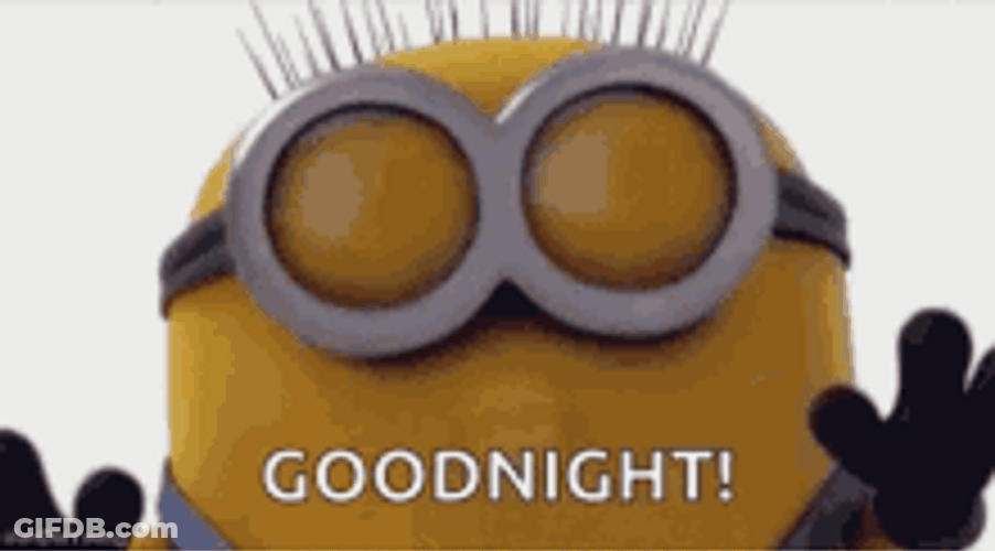 Good Night Kiss Cute Minion GIF