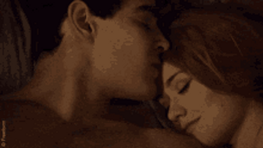 Good Night Kiss In Forehead With Cuddles GIF