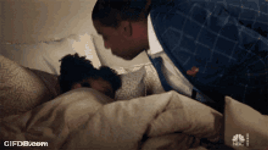 Good Night Kiss In The Forehead For Daughters GIF