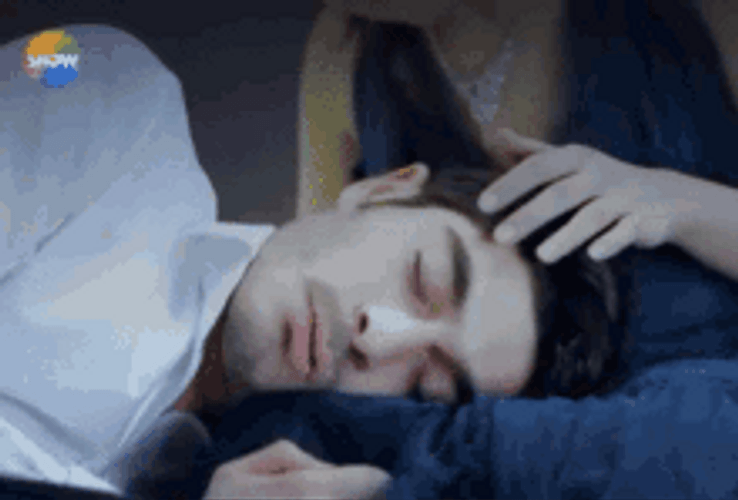 Good Night Kiss Lady Kissing A Man GIF