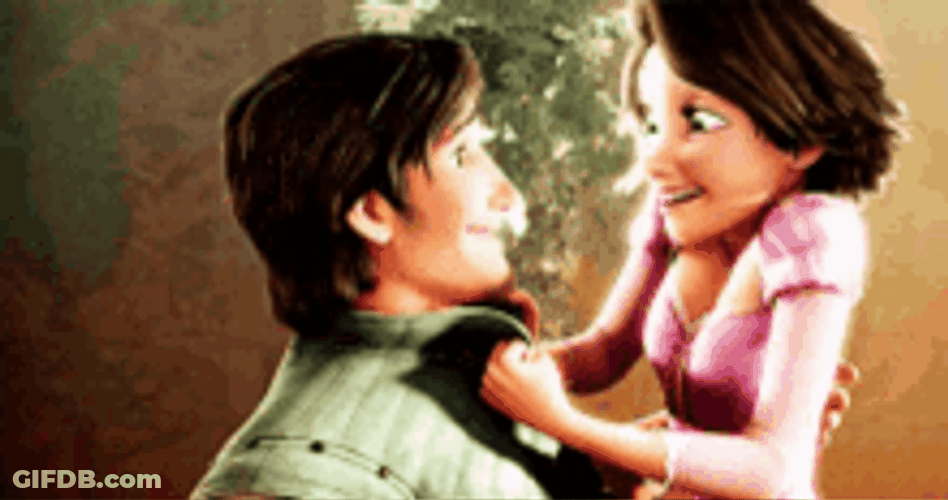 Good Night Kiss Tangled GIF