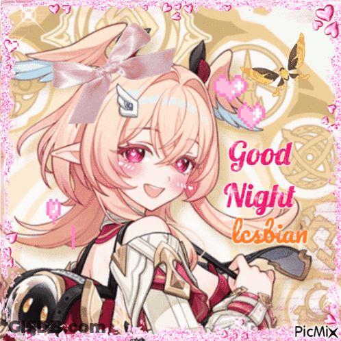 Good Night Lesbian Girl GIF