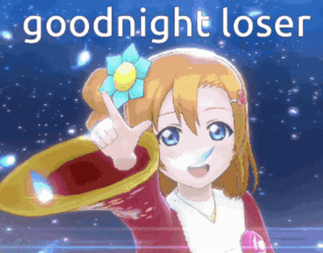 Good Night Loser Honoka Kousaka Sifas GIF