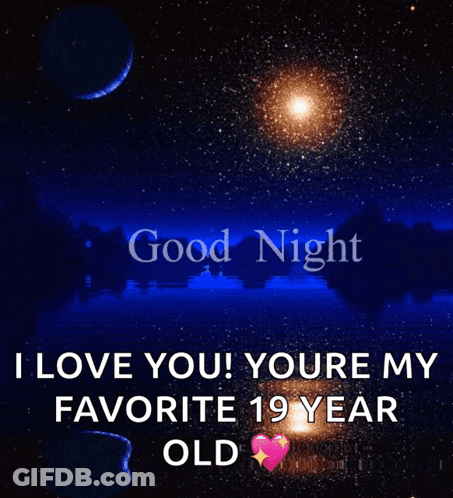 Good Night Love Greeting Card GIF