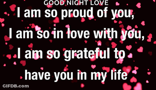 Good Night Love Proud Of You Grateful GIF