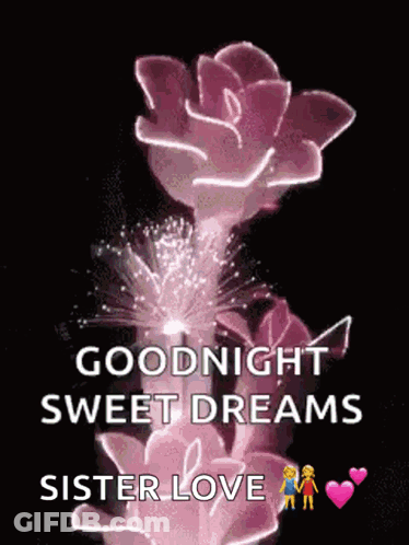 Good Night Love You Handsome Pink Hearts GIF