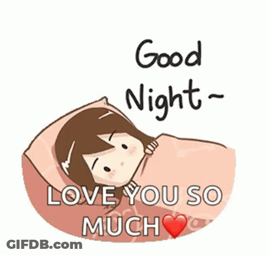 Good Night Love You So Much Sticker GIF