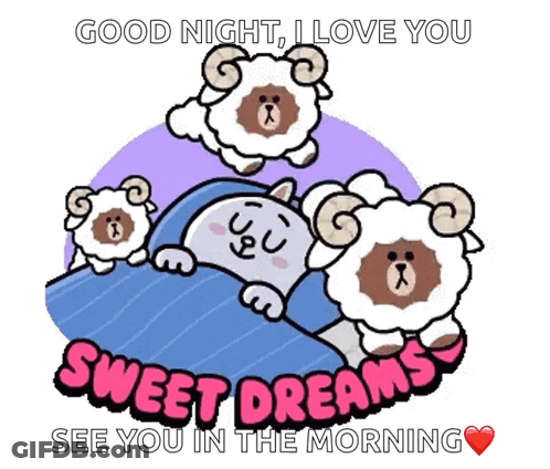 Good Night Love You Sweet Dreams GIF