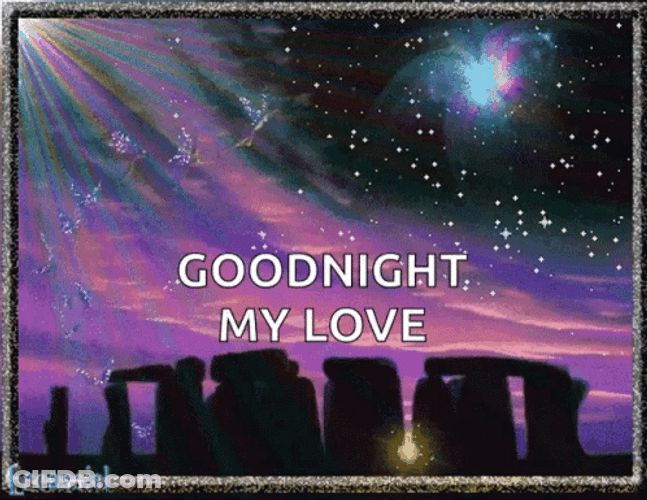 Good Night My Love Starry Night GIF
