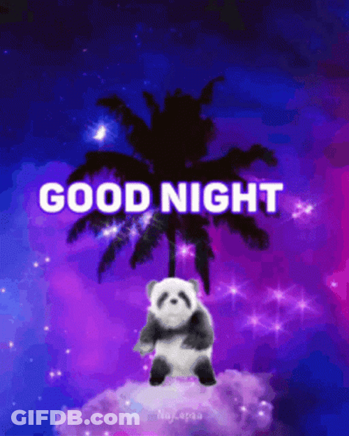 Good Night Panda Dance GIF