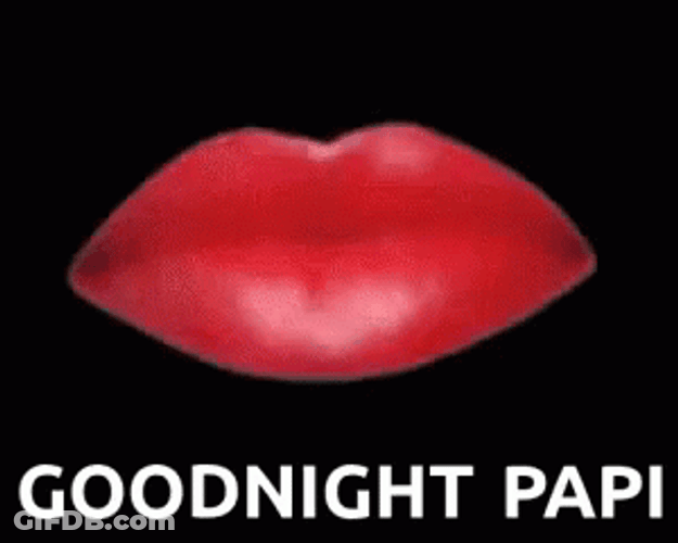 Good Night Papi Kiss Mark GIF