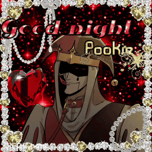 Good Night Pookie Greeting Card GIF