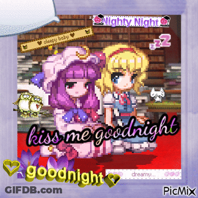 Good Night Poster In Red GIF