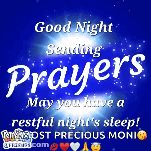 Good Night Sending Prayers GIF