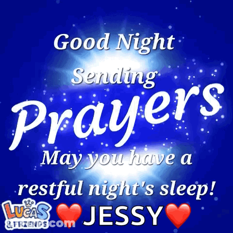 Good Night Sending Prayers GIF