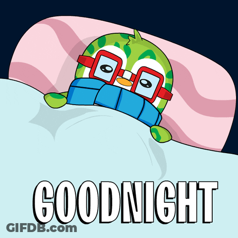 Good Night Sign With Lucas And Friends GIF