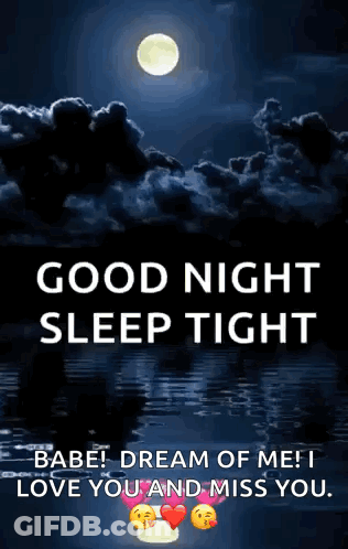 Good Night Sleep Tight Full Moon GIF