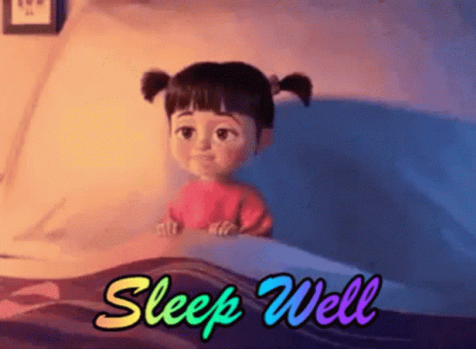 Good Night Sleep Tight Well Boo Monsters Inc GIF