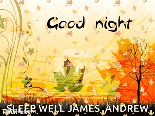 Good Night Sleep Well James Andrew Card GIF